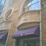 生駒ビルヂング・スクラッチタイルの外壁