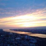 梅田スカイビルの空中庭園から見た景色