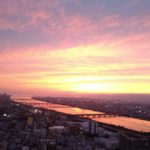梅田スカイビルの空中庭園から見た景色